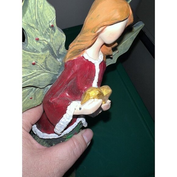 Home Reflections Ceramic HOLIDAY ANGEL Luminary with Flameless Candle 13" - Picture 8 of 10